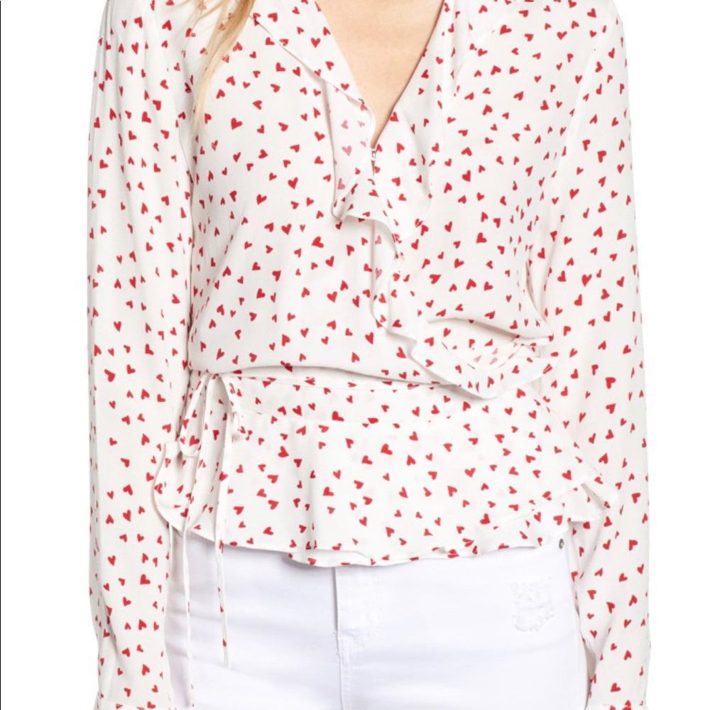 Rails Ruffle Wrap Blouse